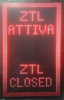 CARTELLO ZTL ATTIVA CARTELLO ZTL ATTIVA